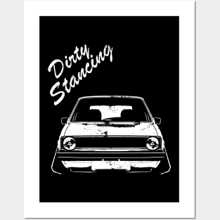 classic car dirty stancing lowrider Posters and Art